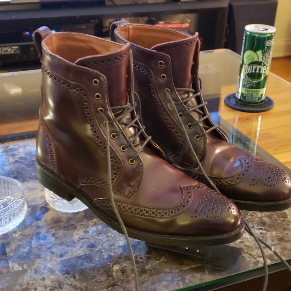 ALLEN EDMONDS Cordovan Dalton's size 9 WORN ONCE!